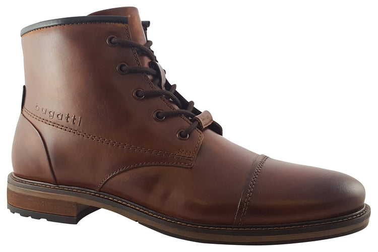 Bugatti Clark 33178239 Cognac Mens Boots