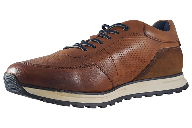 Bugatti Elijah 331A0212 Cognac Mens Trainers