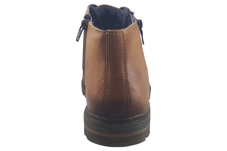 Bugatti Ian 321AOU30 Cognac Mens Boots