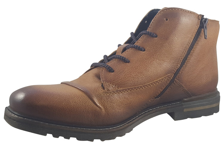 Bugatti Ian 321AOU30 Cognac Mens Boots
