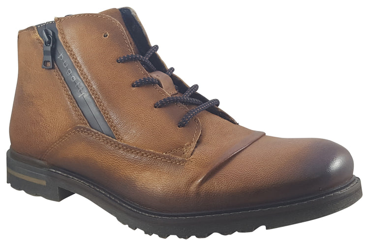 Bugatti Ian 321AOU30 Cognac Mens Boots