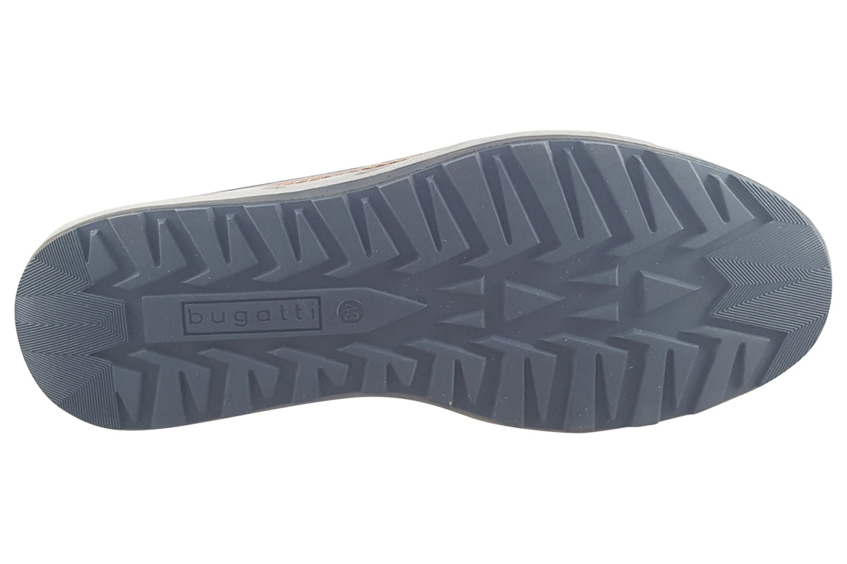 bugatti ibrahim navy mens boots sole