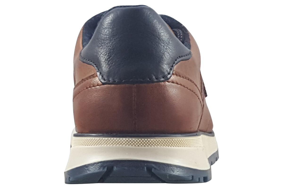 bugatti idris cognac mens shoes back