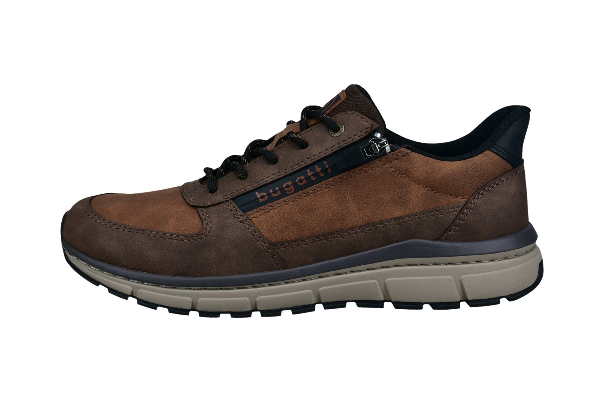 bugatti-igor-332-a0s06-mens-trainers-brown-cognac-left-flat