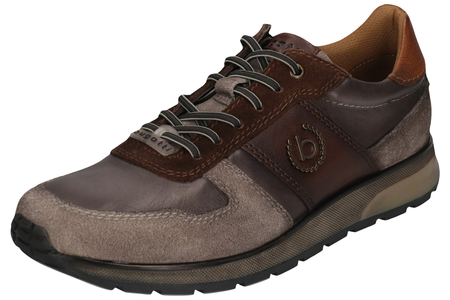 bugatti ivoz 331apa04 mens trainers grey dark grey left angle