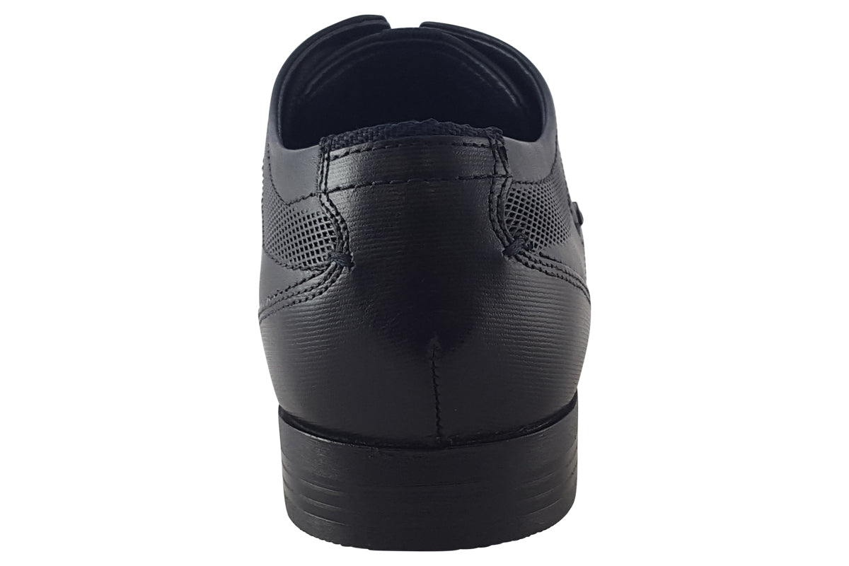 bugatti mattia ii black mens shoes back