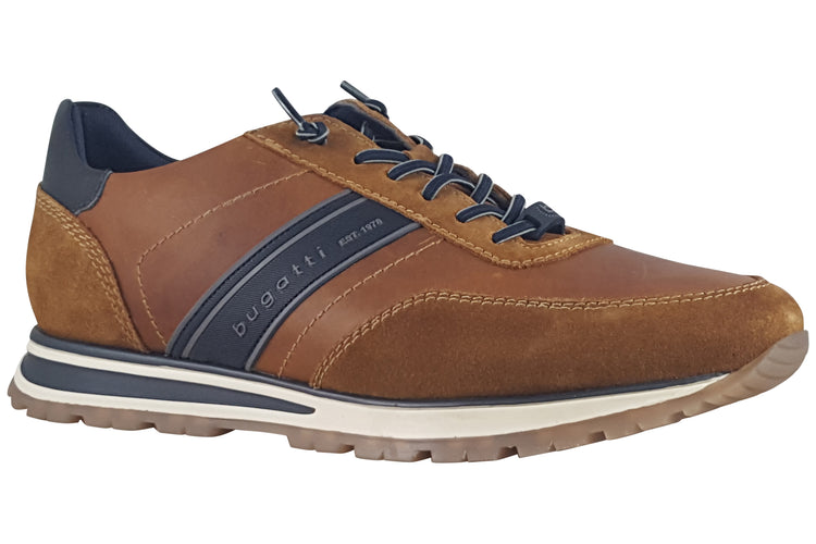 Bugatti Philip 331AG808 Cognac Mens Trainers