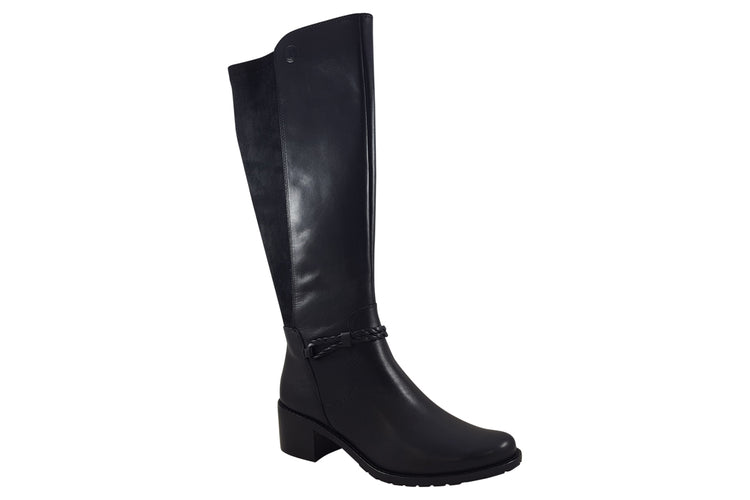 Caprice Hilda-Anne 25508-41 Black Comb Womens Boots