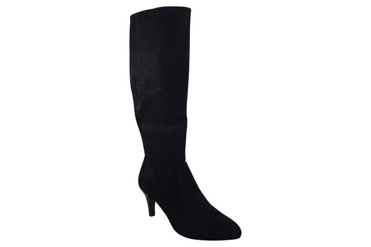 Caprice Kiera 25524-41 Black Stretch Womens Boots