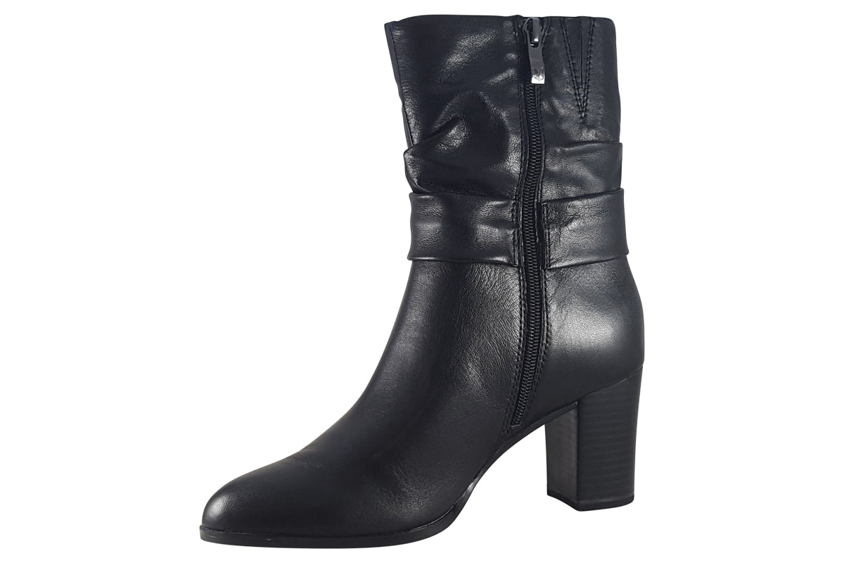 caprice laverne black leather womens left