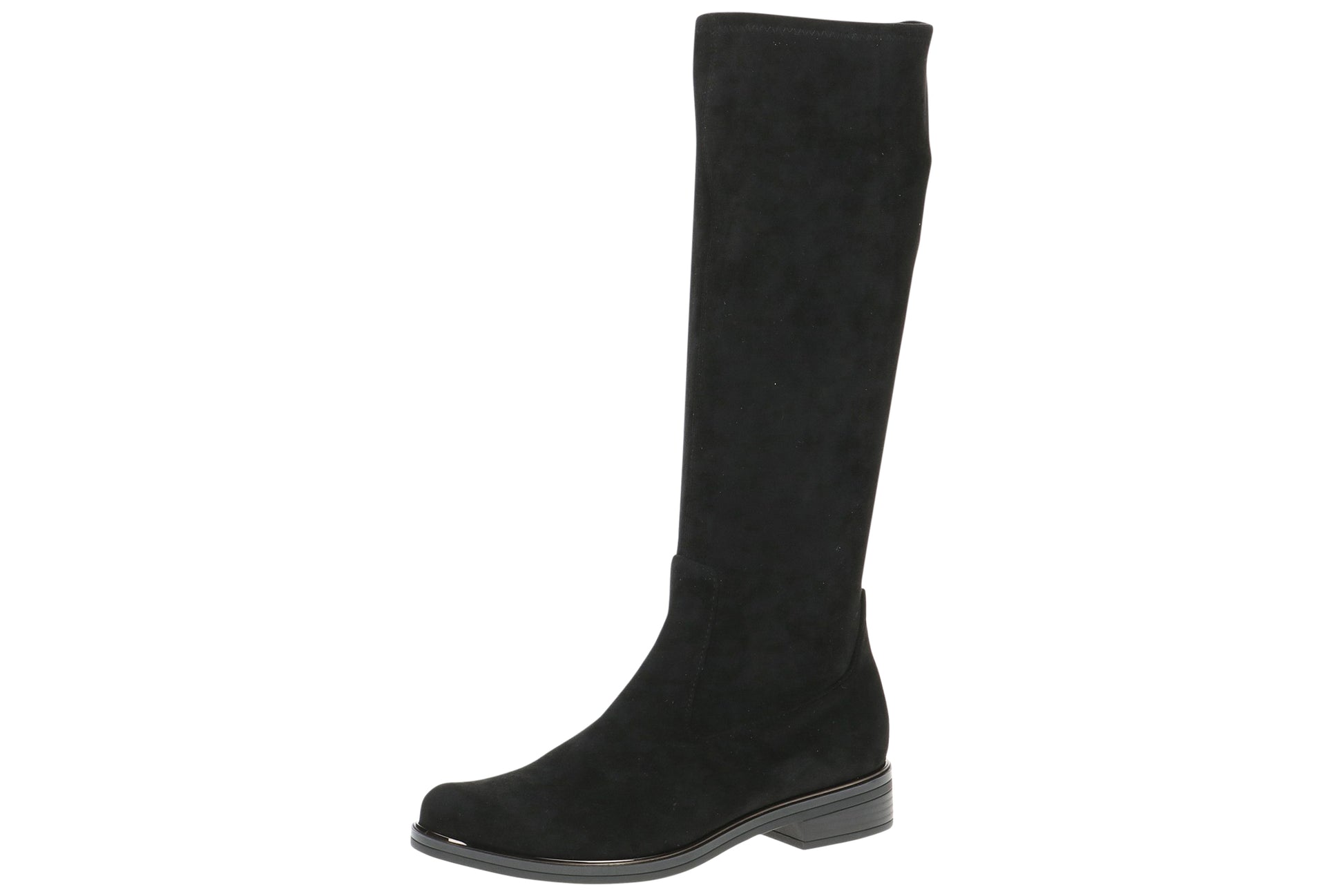 caprice-samble-womens-boots-black-stretch-left-angle