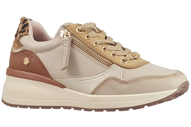 Carmela Carly 162442 Beige Women Fashion Trainers
