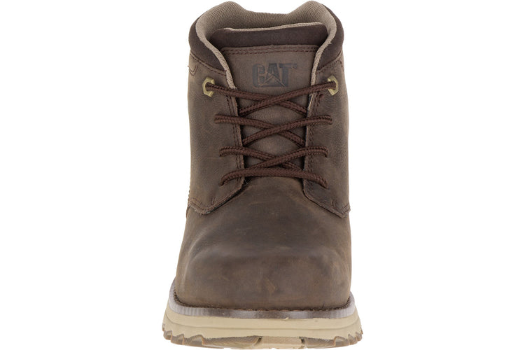 CAT Lifestyle Elude Waterproof Boots Dark Brown Mens Boots