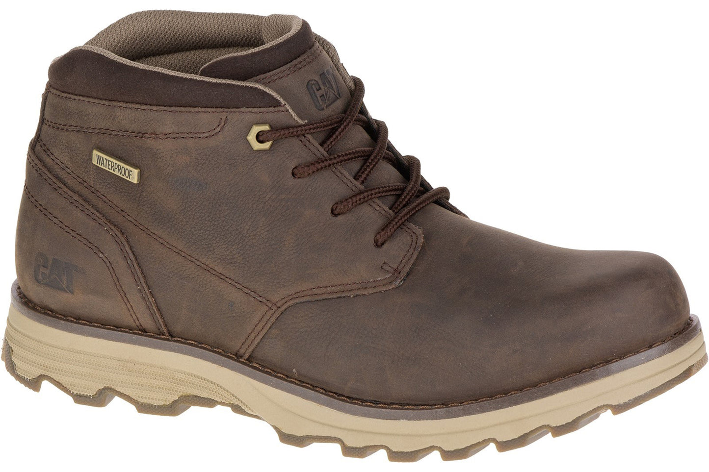 CAT Lifestyle Elude Waterproof Boots Dark Brown Mens Boots