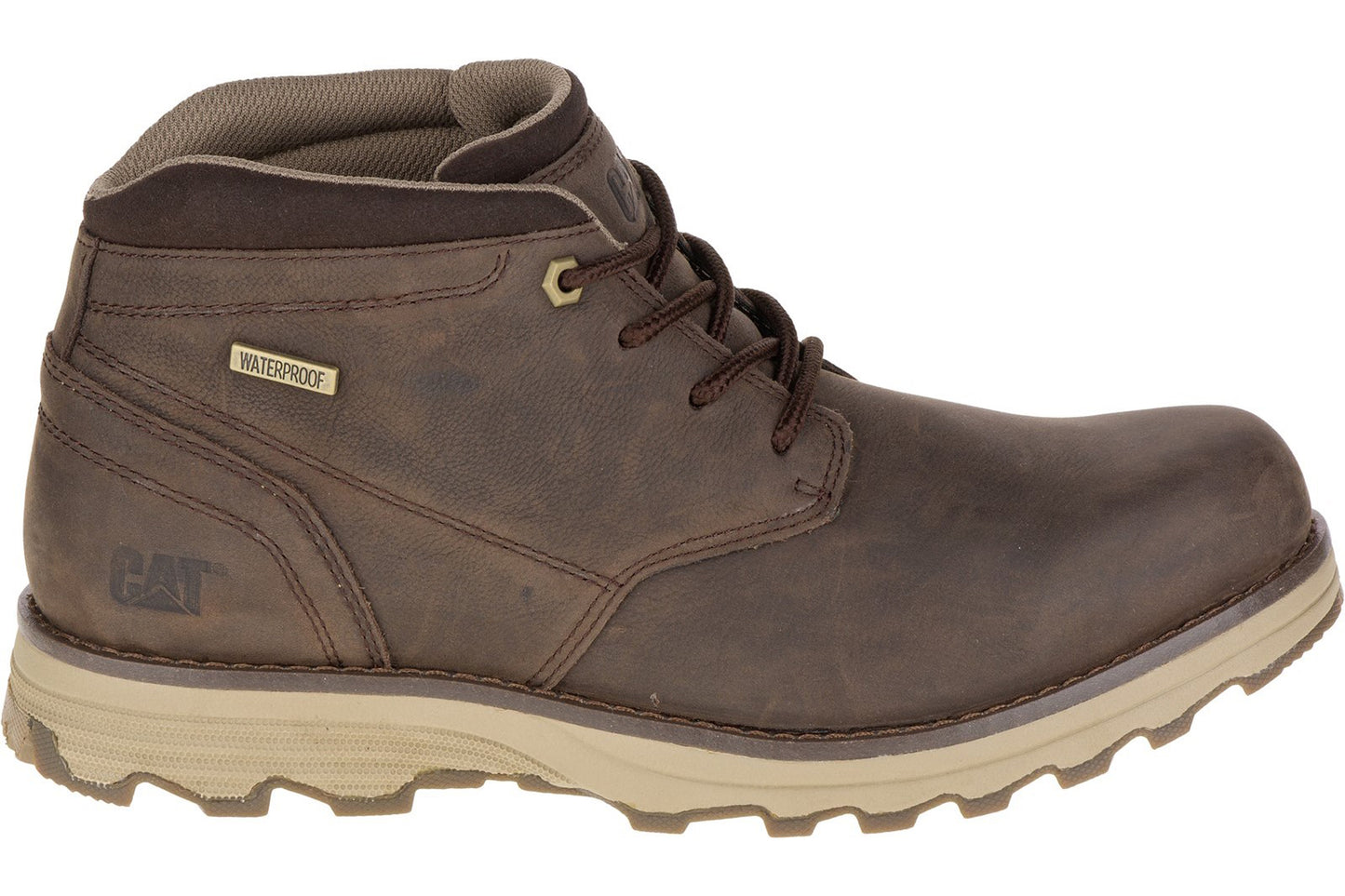 CAT Lifestyle Elude Waterproof Boots Dark Brown Mens Boots