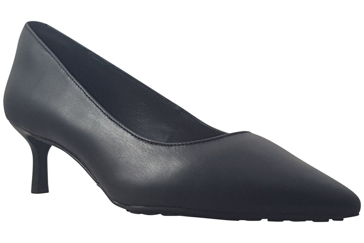 Clarks Adela Court Black Leather Womens Shoes