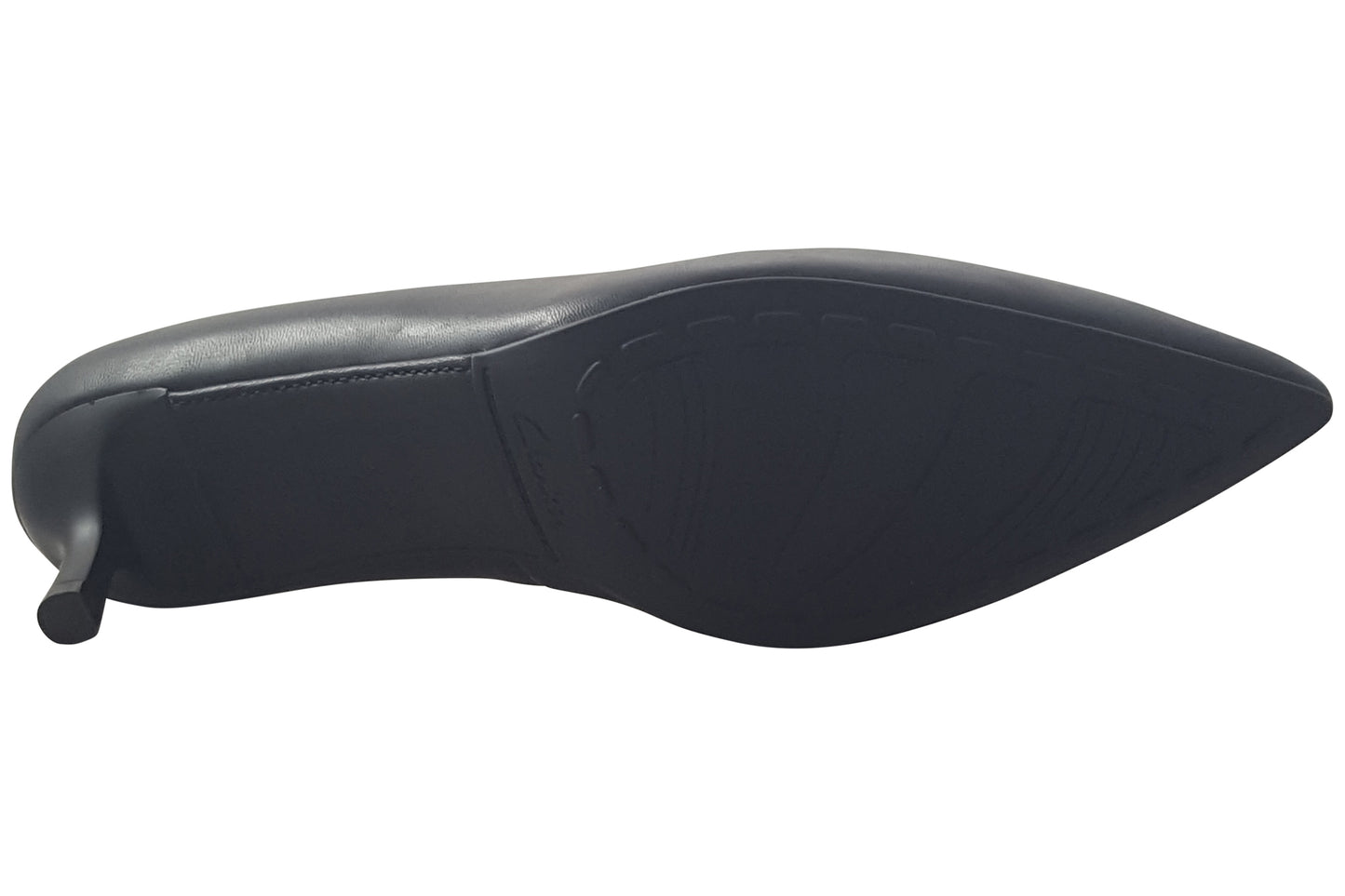 Clarks Adela Court Black Leather Womens Shoes