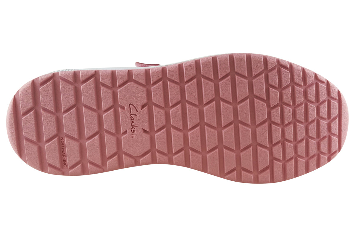 clarks aeon pace o pink interest girls shoes sole