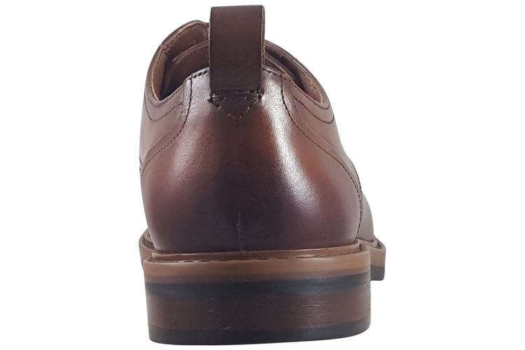 Clarks Aldwin Lace Tan Leather Mens Shoes