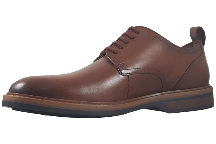 Clarks Aldwin Lace Tan Leather Mens Shoes