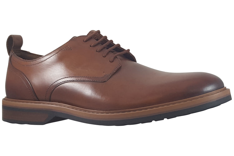 Clarks Aldwin Lace Tan Leather Mens Shoes