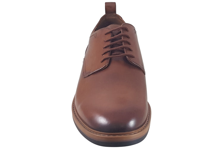 Clarks Aldwin Lace Tan Leather Mens Shoes