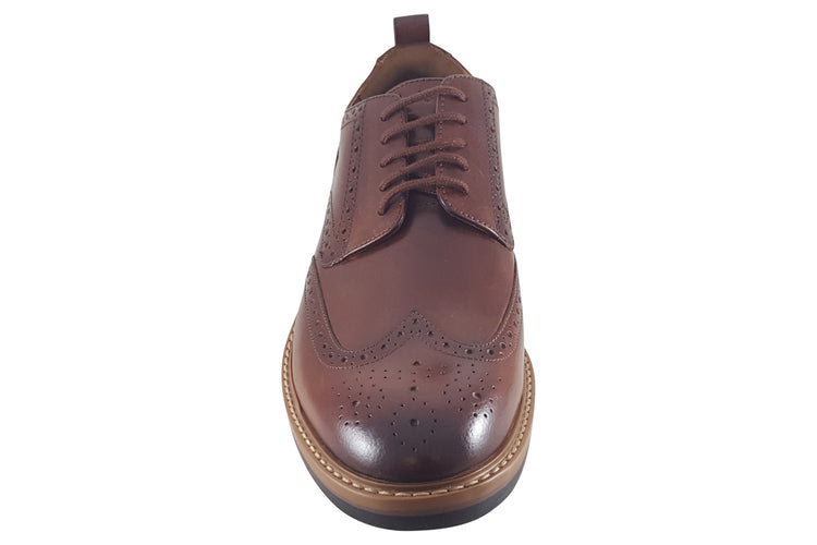 Clarks Aldwin Limit Mid Tan Leather Mens Shoes
