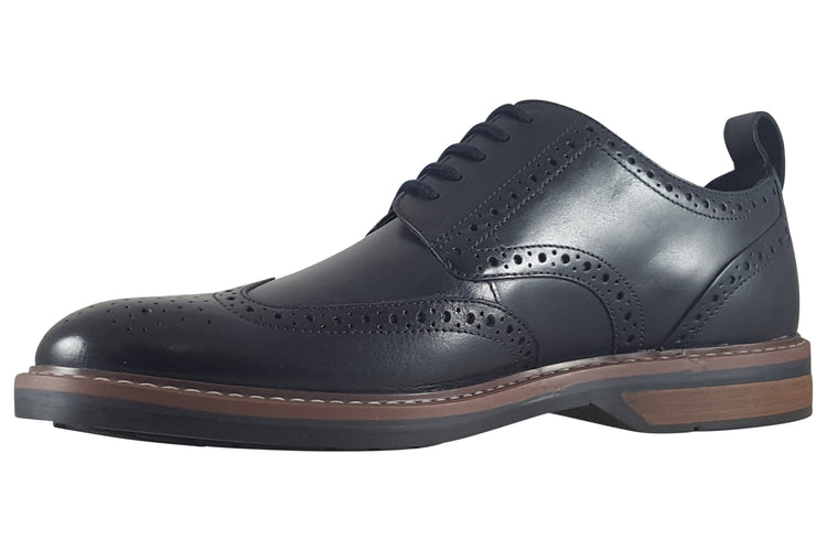 Clarks Aldwin Limit Navy Leather Mens Shoes