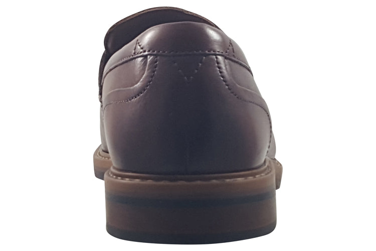 Clarks Aldwin Step Mid Tan Leather Mens Shoes