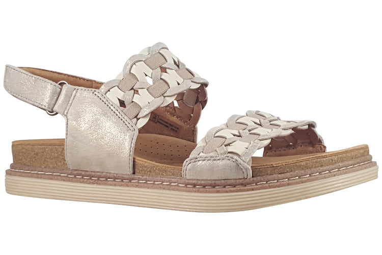 Clarks Arwell Glide Metallic Combi Womens Sandals