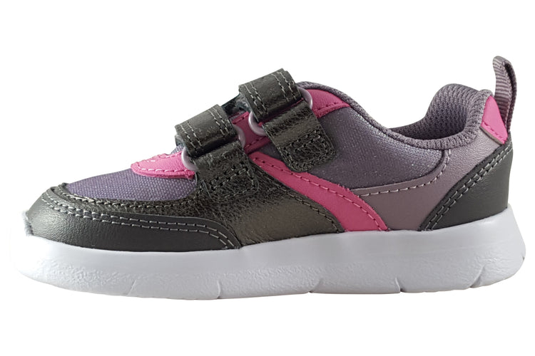 Clarks Ath Shimmer T. Purple Girls Sports