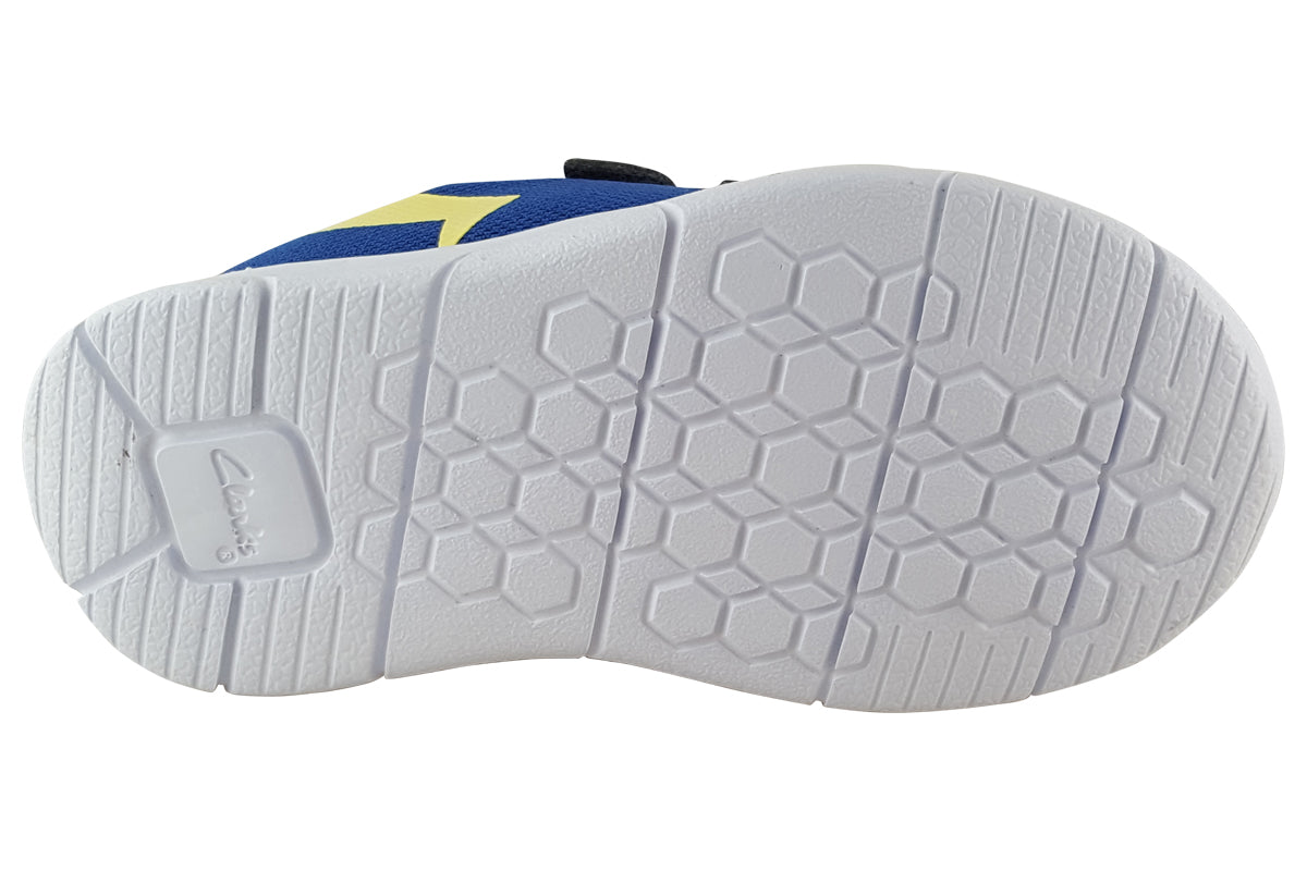 clarks ath yell t blue combi boys sandals sole