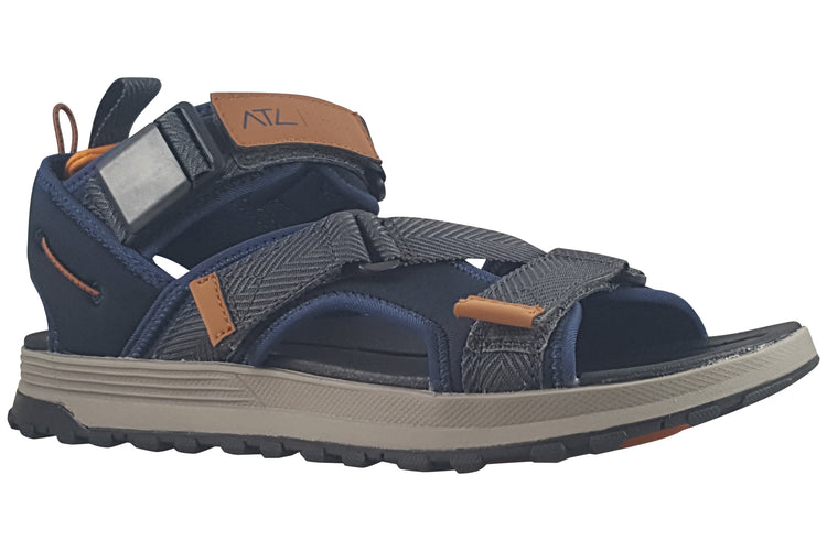 Clarks ATL Trek Tide Navy Combi Mens Sandals