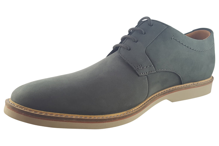 Clarks Atticus LTLace Dark Grey Nubuck Mens Shoes