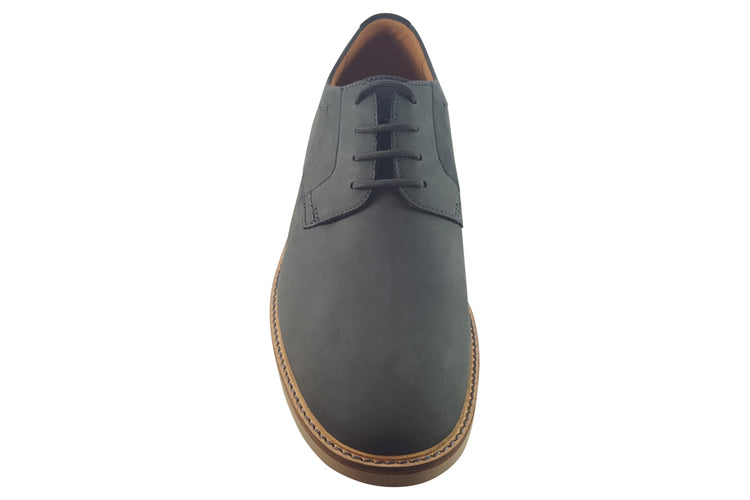 Clarks Atticus LTLace Dark Grey Nubuck Mens Shoes