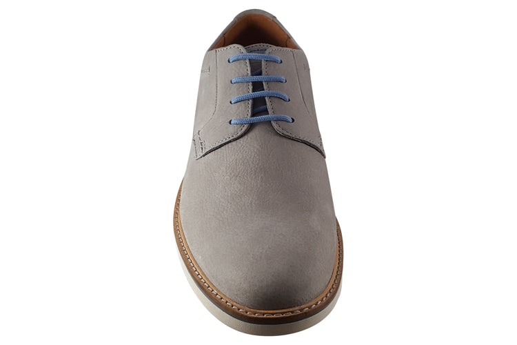 Clarks Atticus LTLace Grey Nubuck Mens Shoes