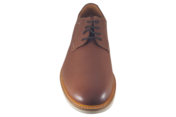 Clarks Atticus LTLace Dark Tan Leather Mens Shoes
