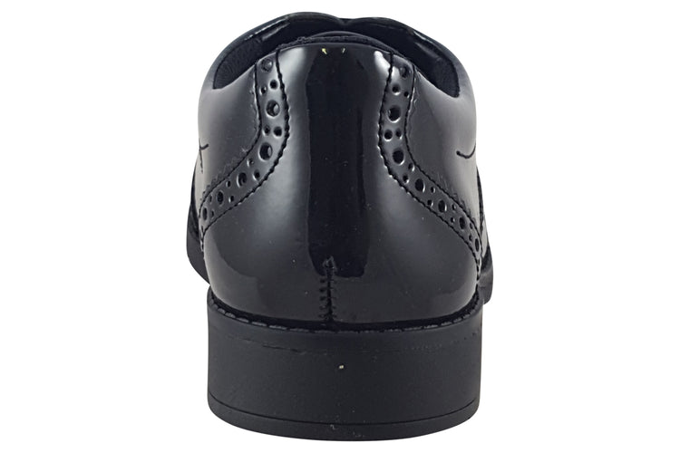 Clarks Aubrie Tap Y. Black Patent Girls School Shoes