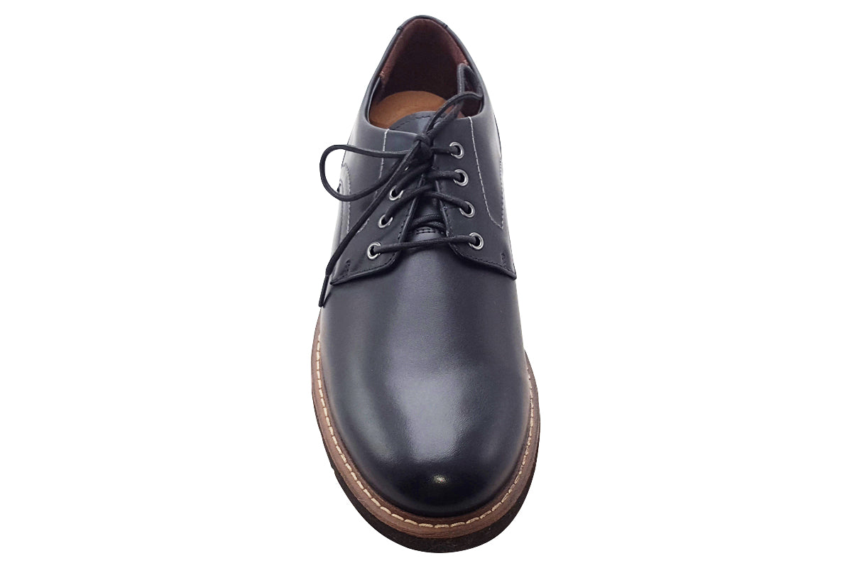 clarks batcombe hall black leather mens shoes top