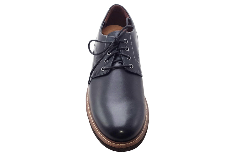 Clarks Batcombe Hall Black Leather Mens Shoes