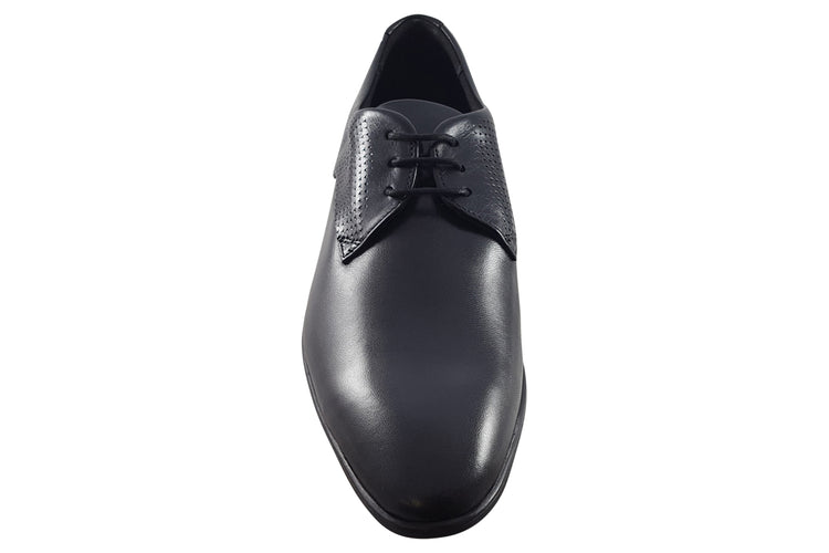 Clarks Boswyn Lace Black Leather Mens Shoes