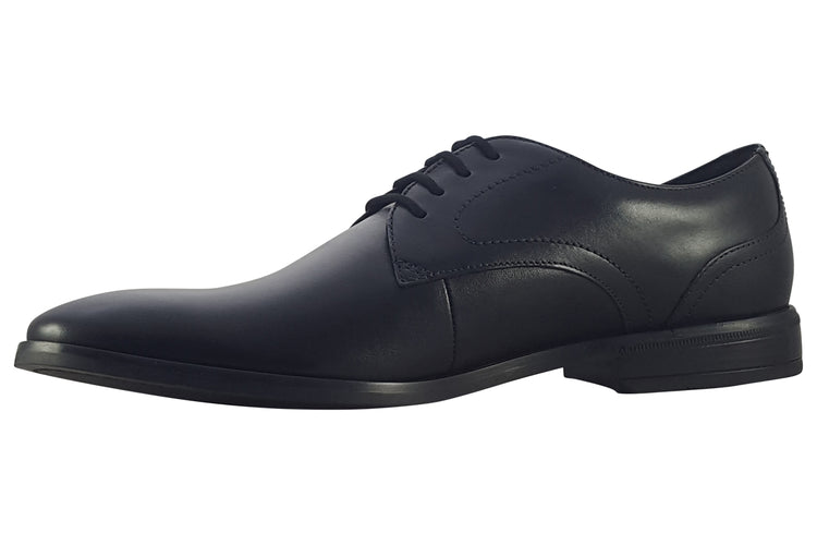 Clarks Brandon Lace Black Leather Mens Shoes