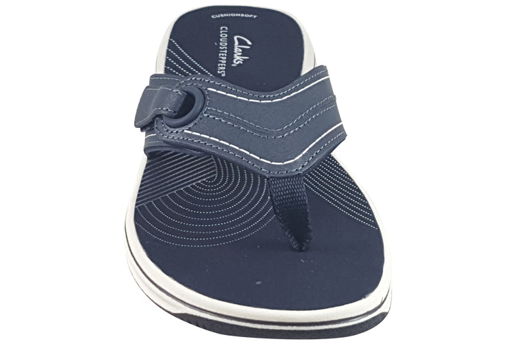 Clarks Brinkley Reyna Navy Womens Sandals