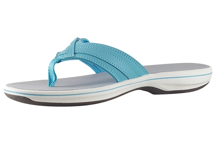 Clarks Brinkley Sea Light Turquoise Womens Sandals