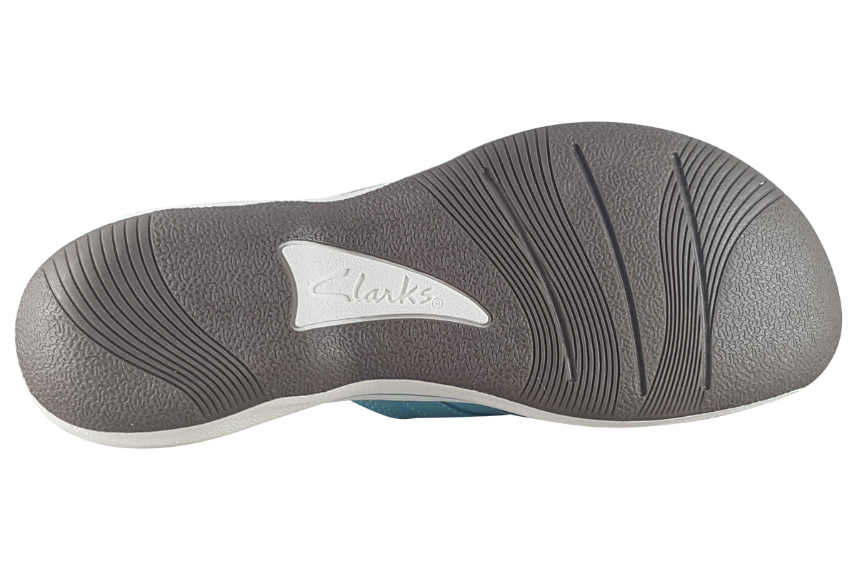 clarks brinkley sea light turquoise womens sandals sole