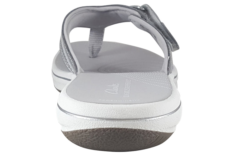 Clarks Brinkley Sea Silver Synthetic Womens Sandals