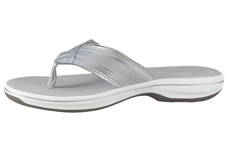 Clarks Brinkley Sea Silver Synthetic Womens Sandals