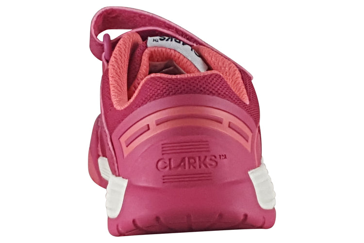 Clarks CicaStarFlexK. Pink Combi Syn Girls Sports
