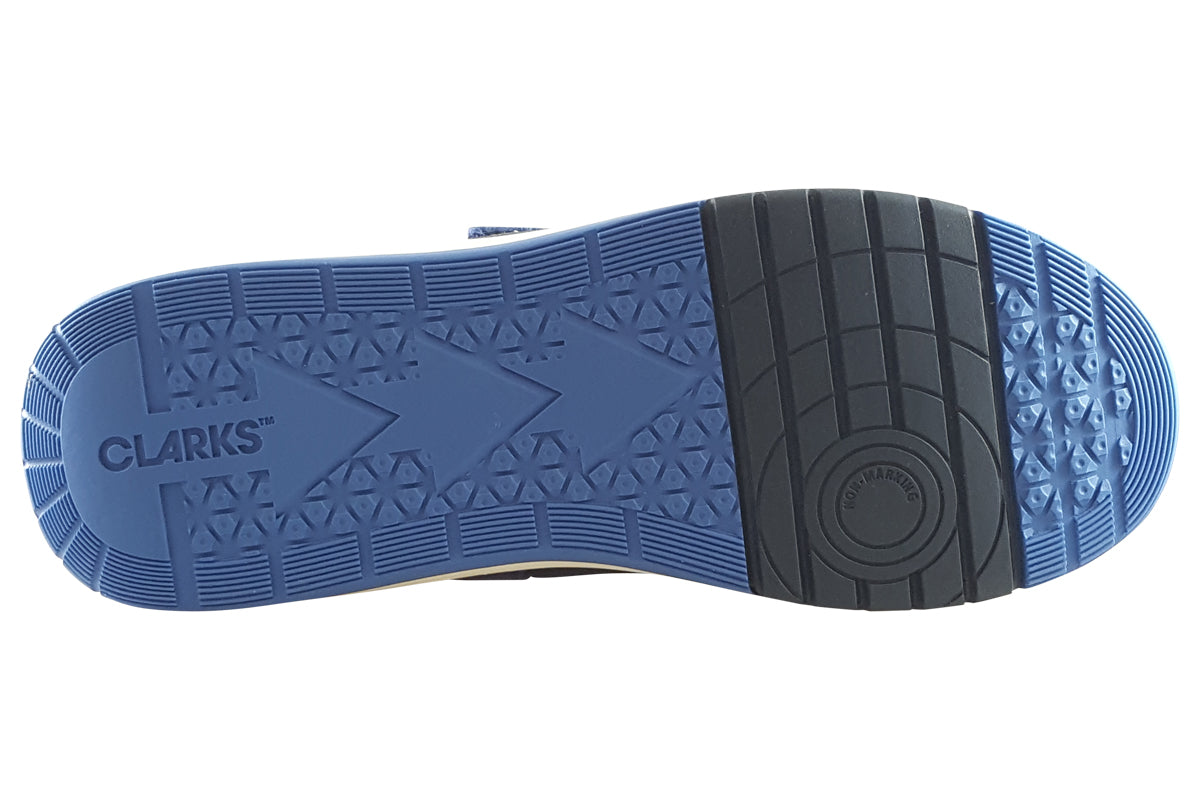 clarks cicastarflexy blue combi boys sandals sole