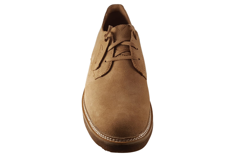 Clarks ClarkdaleDerby Light Tan Suede Mens Shoes